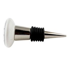 Black Rabbit Clock Ceramic Wine Bottle Stopper