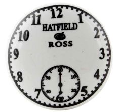 Hatfield Ross White Flat Ceramic Wine Bottle Stopper