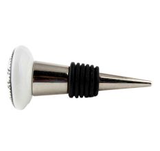 Hatfield Ross White Flat Ceramic Wine Bottle Stopper