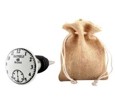 Hatfield Ross White Flat Ceramic Wine Bottle Stopper