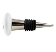 Her Ceramic Flat Wine Bottle Stopper