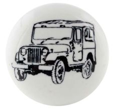 Jeep Flat Ceramic Wine Bottle Stopper