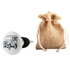 Jeep Flat Ceramic Wine Bottle Stopper