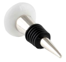 Red Wheel Flat Ceramic Wine Bottle Stopper