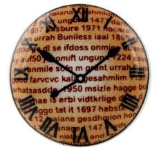 Roman Numeral Flat Watch Wine Bottle Stopper