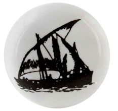 Ship Flat Ceramic Wine Bottle Stopper