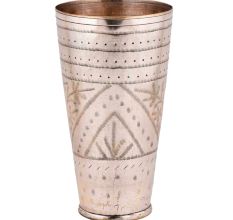 Brass Tribal Design Punjab Lassi Serving Glass Serveware