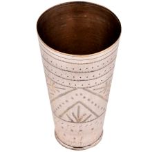 Brass Tribal Design Punjab Lassi Serving Glass Serveware