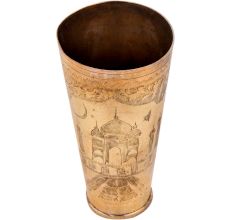 Mosque Inlay Brass Punjabi Lassi Glass