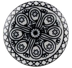 Black Wheel Flat Ceramic Wine Bottle Stopper