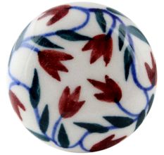 Cherry Floral Flat Ceramic Wine Bottle Stopper