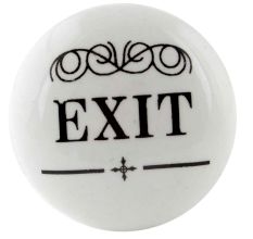 Exit Flat Ceramic Wine Bottle Stopper