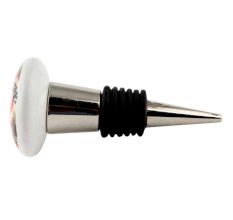 Flower Flat Ceramic Wine Bottle Stopper