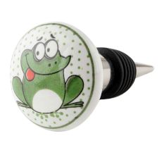 Frog Ceramic Wine Bottle Stopper