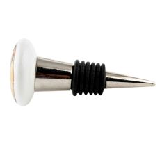 Multicolored Angel Baby Ceramic Flat Wine Bottle Stopper