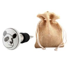 Panda Ceramic Kids Wine Bottle Stopper