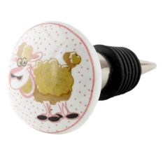 Sheep Ceramic Wine Bottle Stopper
