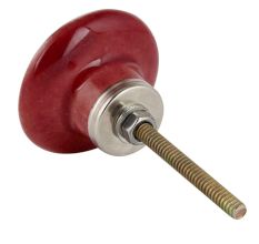 Cherry Golden Floral Ceramic Cabinet Knob
