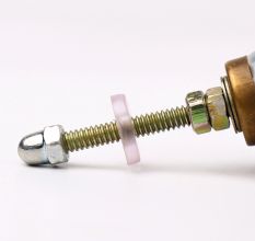 Grey Golden Floral Ceramic Cabinet Knob