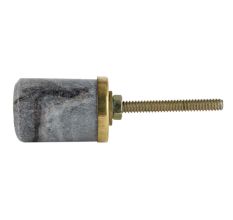 Grey Round Stone Dresser Knobs