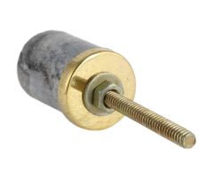 Grey Round Stone Dresser Knobs