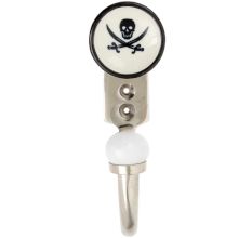 Black Man Skull Danger Symbol Flat Hook