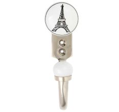 Eiffel Tower Flat Ceramic Cabinet Hook