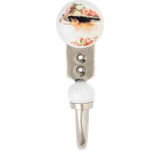 Lady Ceramic Flat Hook