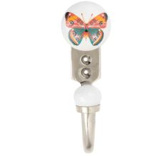 Multicolor Butterfly Ceramic Flat Hook