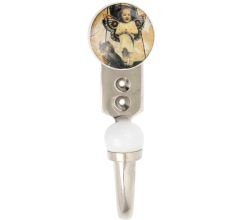 Multicolored Angel Baby Ceramic Flat Hook