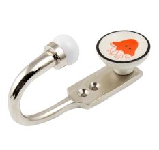 Orange Crab Ceramic Hook