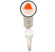 Orange Crab Ceramic Hook