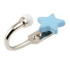 Solid Turquoise Star Ceramic Hook