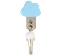 Turquoise Cloud Ceramic Hook