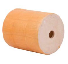 Orange Cylindrical Ceramic Pot