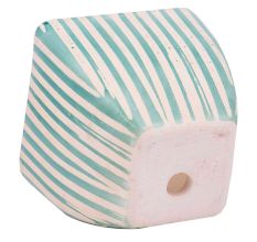 Hand painted Blue Stripe Design Ceramic Pot For Interior Design