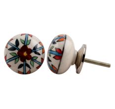 Wheel Floral Knob