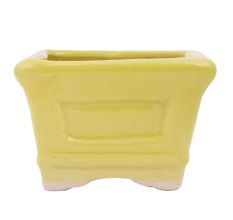 Yellow Rectangular Ceramic Pot