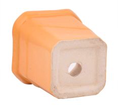 Handmade Orange Color Ceramic Pot