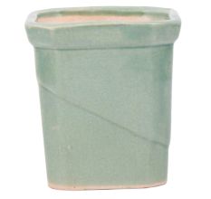 Sage Green Ceramic Pot With Square Mouth