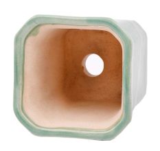 Sage Green Ceramic Pot With Square Mouth