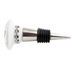 Abyssinian Cat Face Golden pattern Ceramic Wine Bottle Stopper