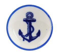 Anchor Flat Ceramic Wine Bottle Stopper