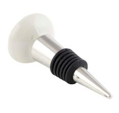 Black Boat Flat Ceramic Wine Bottle Stopper 