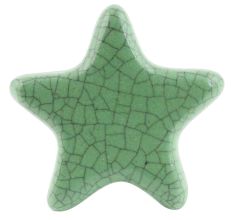 Green Star Crackle Ceramic Wine Bottle Stopper
