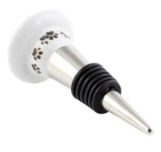 Havanese Dog Face Golden pattern Ceramic Wine Bottle Stopper