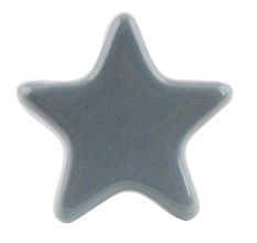 Solid Grey Star Ceramic Wine Bottle Stopper