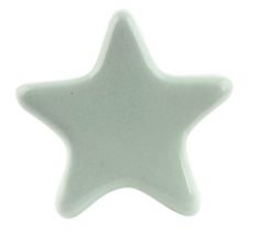 Solid Sage Green Star Ceramic Wine Bottle Stopper