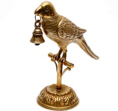 Brass Parrot Bell For Home Decoration