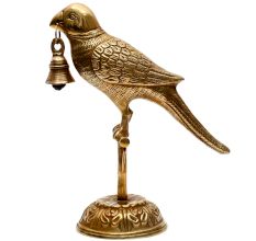 Brass Parrot Bell For Home Decoration